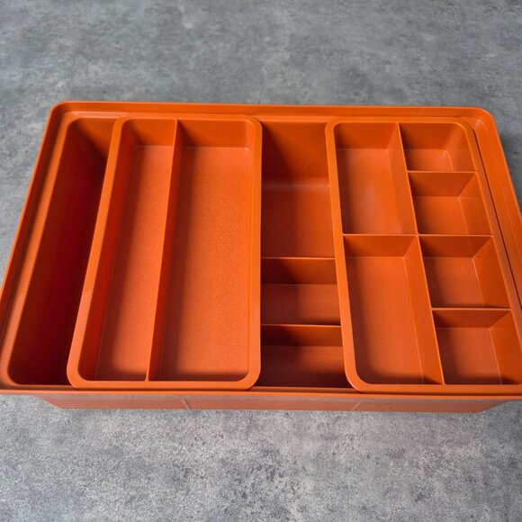 Vintage Tupperware Tuppercraft Stow N Go Sewing Box and Gutermann Thread Lot - Picture 12 of 15